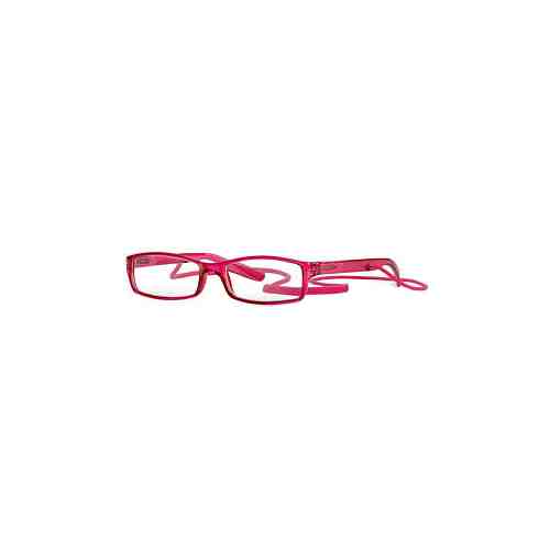 Очки корригирующие для чтения глянцевые розовые/пластик со шнурком +1,0