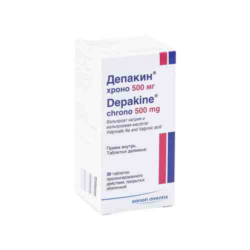Депакин Хроно таб. пролонг. действ. п/о 500мг №30