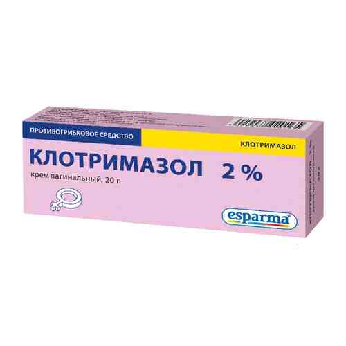 Клотримазол крем ваг. 2% 20г